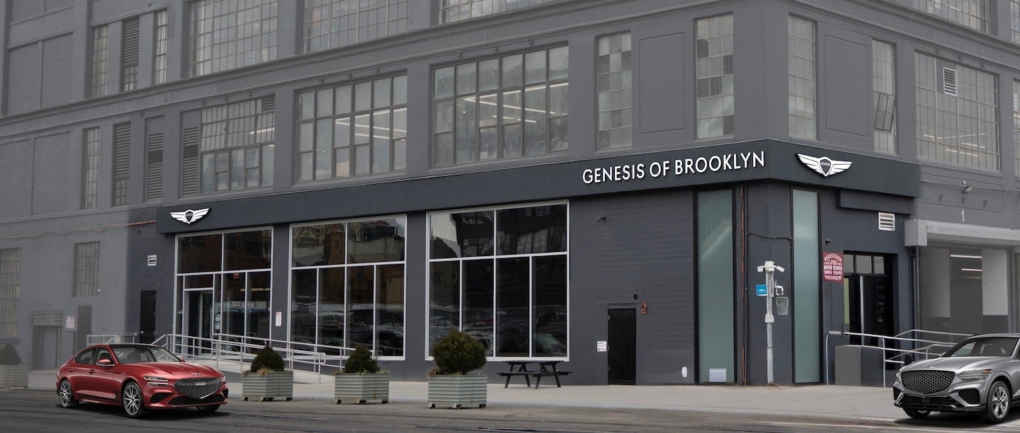 Genesis of Brooklyn dealership showroom exterior